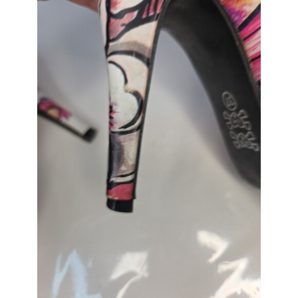 Iron Fist Funky Unique Skulls & Spiders US Sz 6 Platform 4" High Heels Statement - Picture 13 of 13
